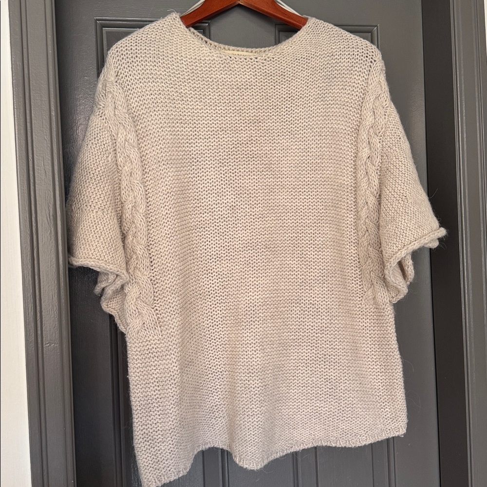Zara angel wing Knit Cream Sweater
